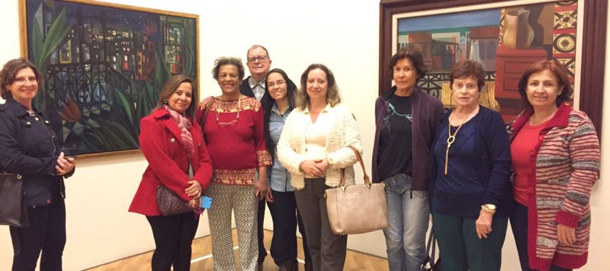 Visita realizada dia 23/10 pelo pessoal da Afalesp e Aspal a exposição das obras de Di Cavalcanti na Pinacoteca.