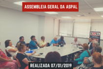 Assembleia Geral da Aspal realizada 07/01/2019
