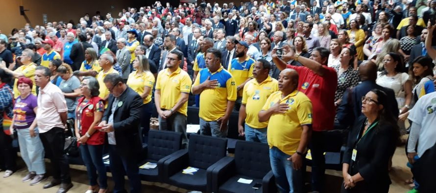 Congresso Nacional, o Auditório Nereu Ramos está  lotado