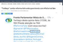 ASPAL e FENALE participam de tuitaços contra a Reforma Administrativa