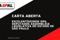 CARTA AOS EXCELENTÍSSIMOS SRS DEPUTADOS ASSEMBLEIA LEGISLATIVA DO ESTADO DE SÃO PAULO