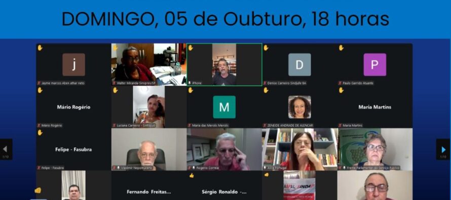 RELEASE LIVE FPMDSP – FRENTE PARLAMENTAR REALIZA REUNIÃO COM MAIS DE 300 PARTICIPANTES CONTRA NOVA REFORMA ADMINISTRATIVA