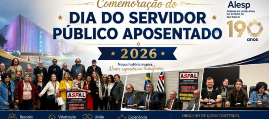 Comemoração do Dia do Servidor Público Aposentado realizado pela Aspal